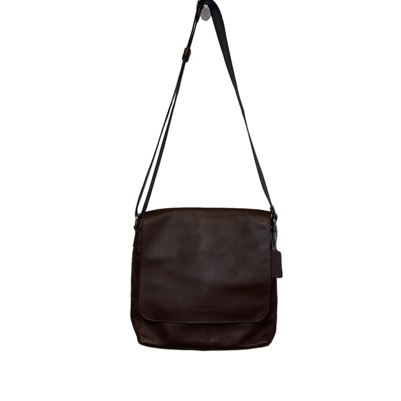 Coach Massager Leather Man Bag - Picture 1 of 8